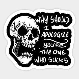 APOLOGY Sticker